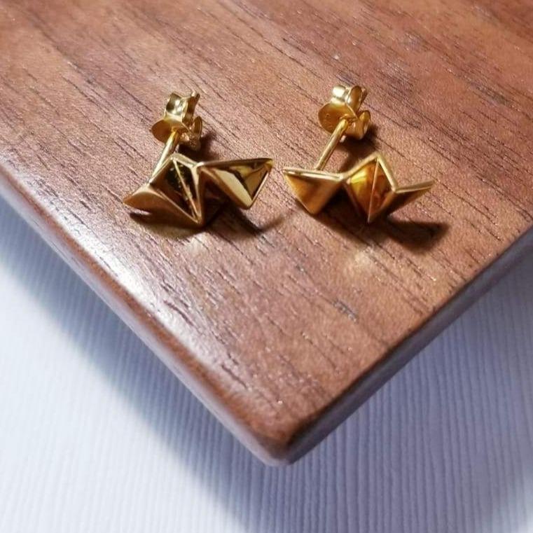 Origami Earrings The Silver Root