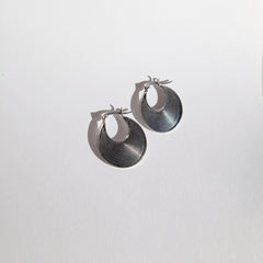 Wynwood Detailed Modern 925 Sterling Silver Earrings