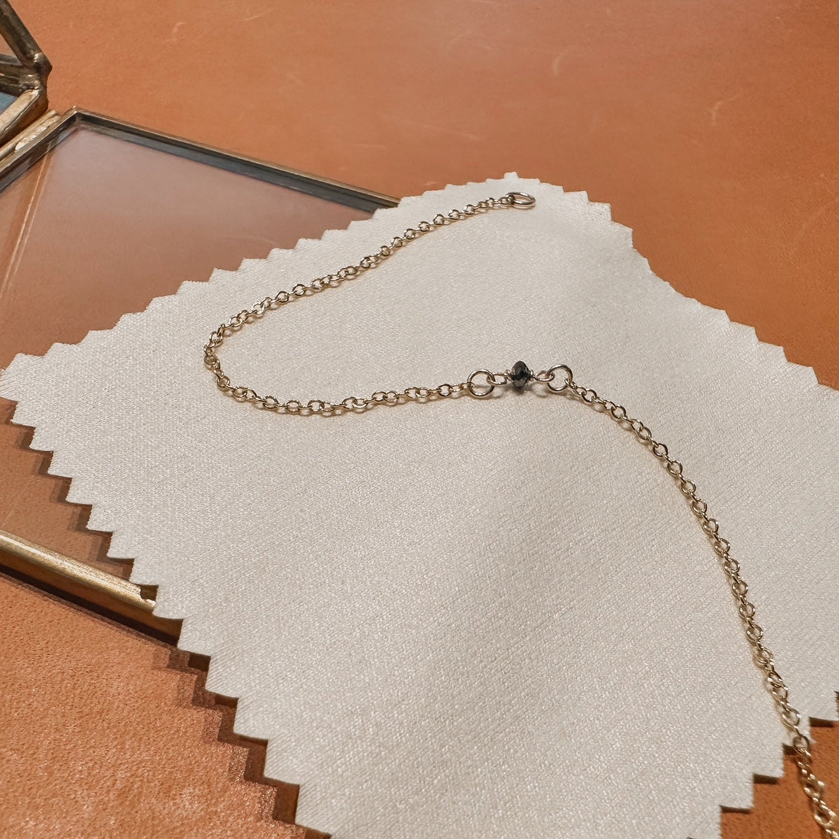 Black Diamond Gold Filled Bracelet