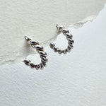 DinaRopeHuggieHoopEarrings the silver root jewelry