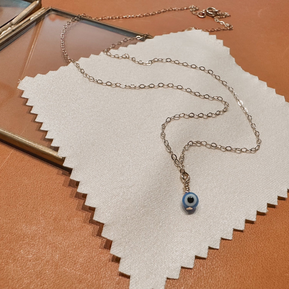Evil Eye Charm Gold Filled Necklace