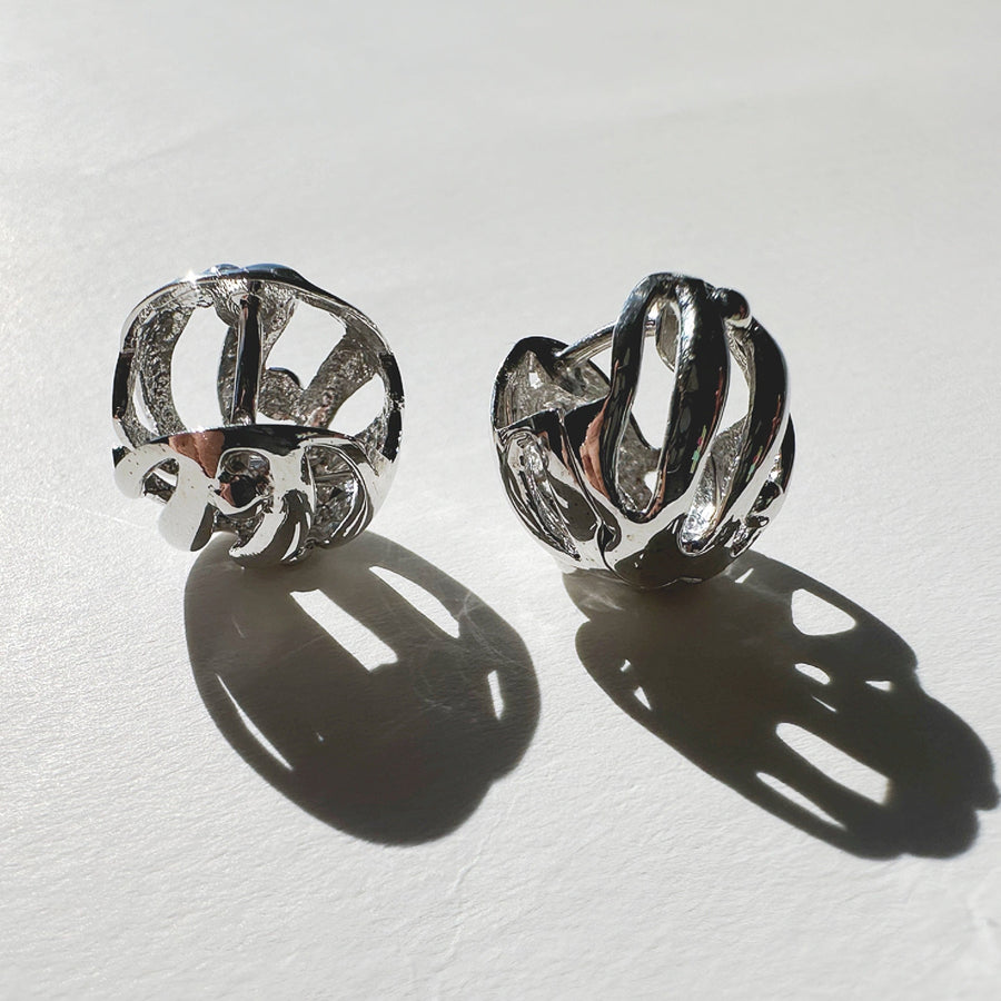 Jane Sterling Silver Sphere Stud Earrings