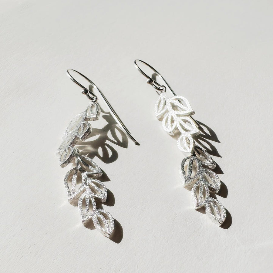 Jolie Leaf Dangle Earrings