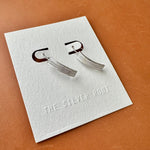 Luz Textured Sterling Silver Drop Earrings The Silver Root