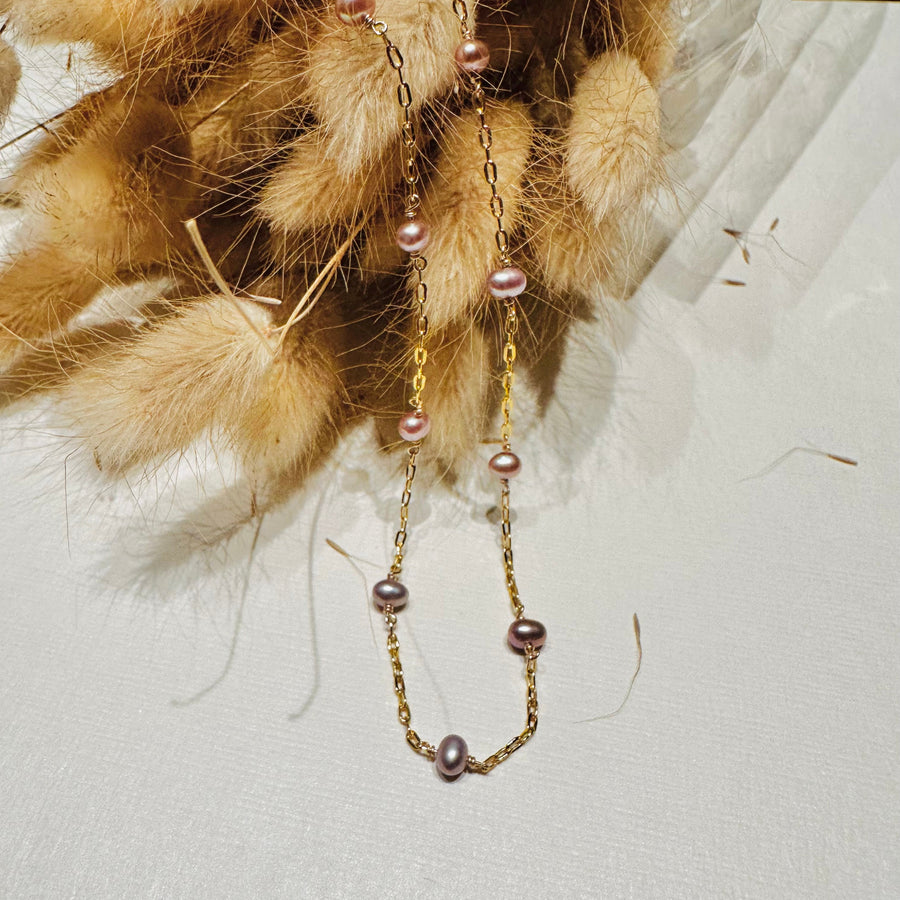 Ombre_Fresh_Water_Pearl_Necklace_GF_Chain