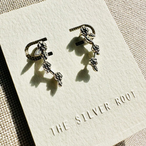 RoseEarCrawlerSterling Silver