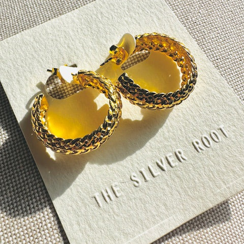 YaraGoldHoopEarrings