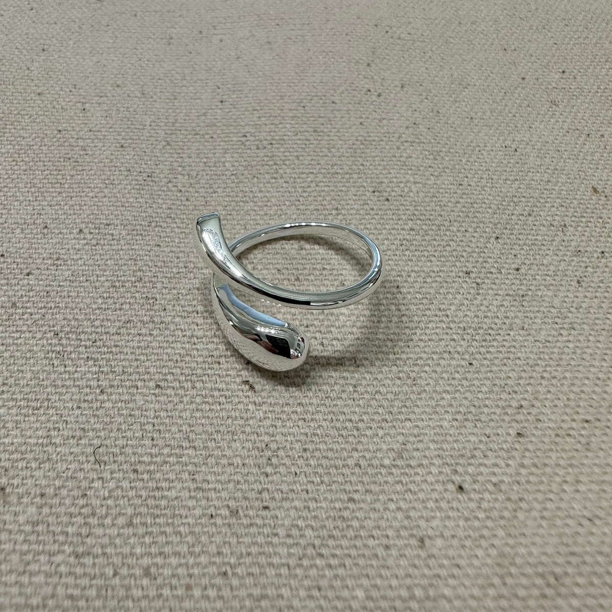 Marlys Teardrop Sterling Silver Ring The Silver Root Jewelry