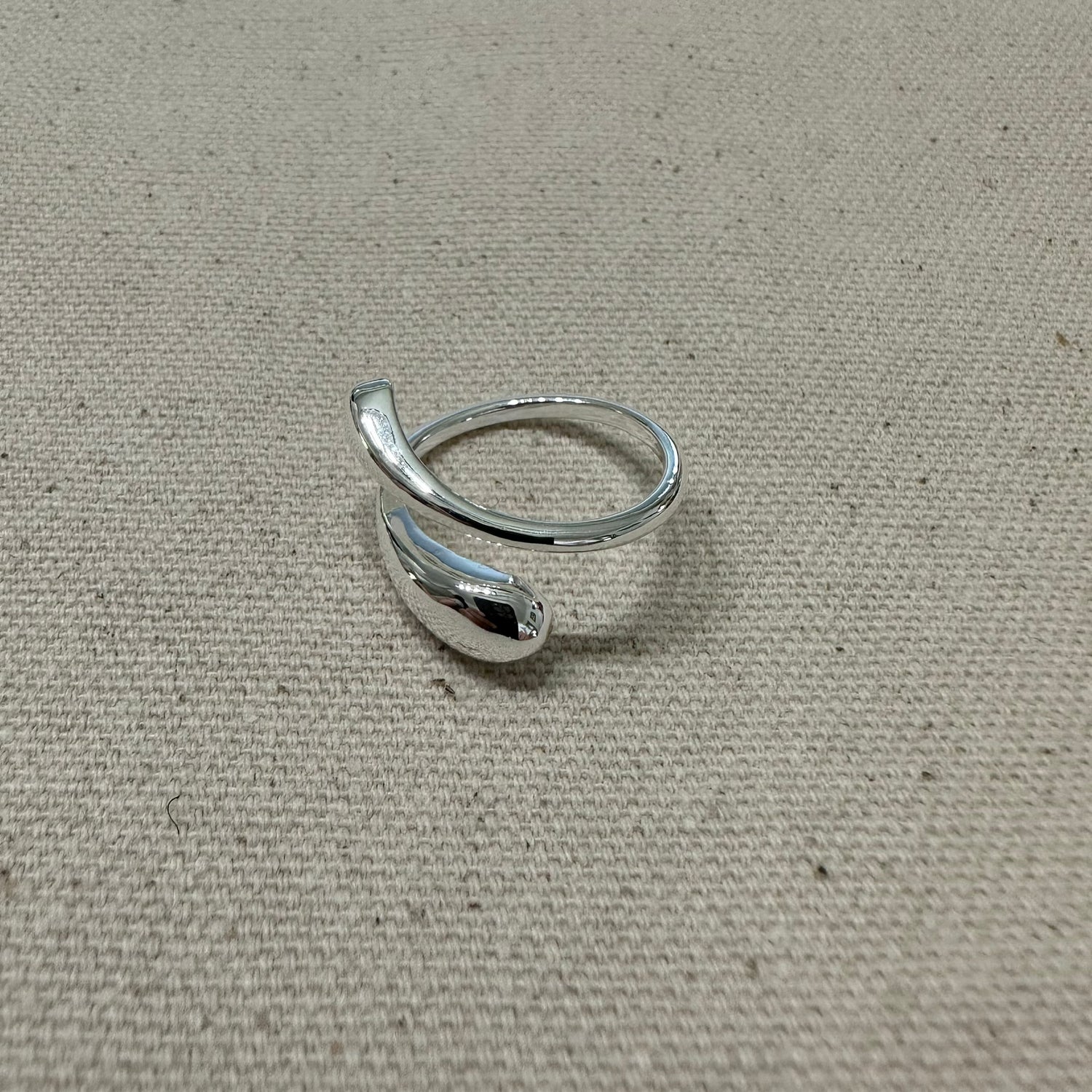 Marlys Teardrop Sterling Silver Ring The Silver Root Jewelry