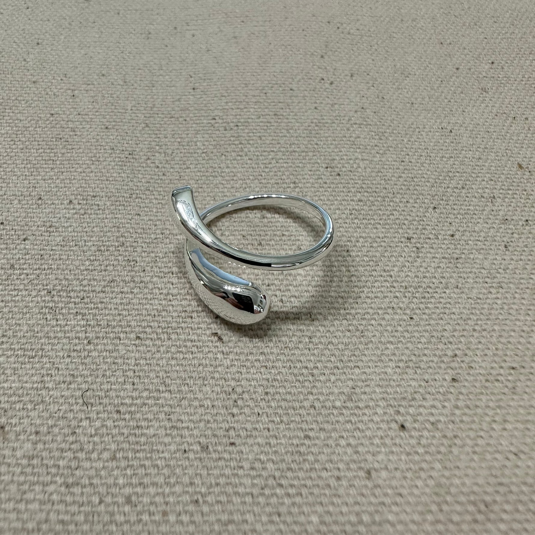 Marlys Teardrop Sterling Silver Ring The Silver Root Jewelry