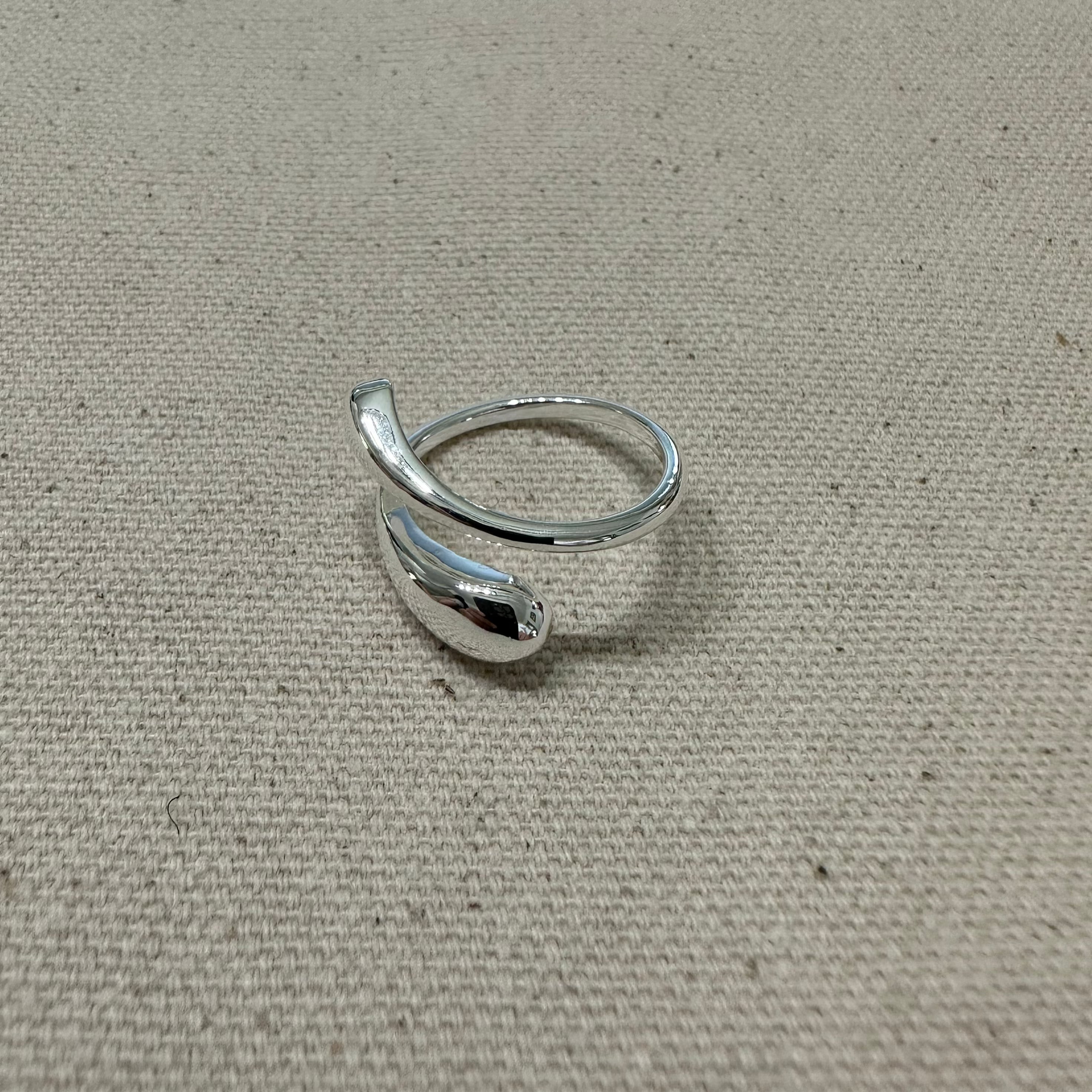 Marlys Teardrop Sterling Silver Ring The Silver Root Jewelry