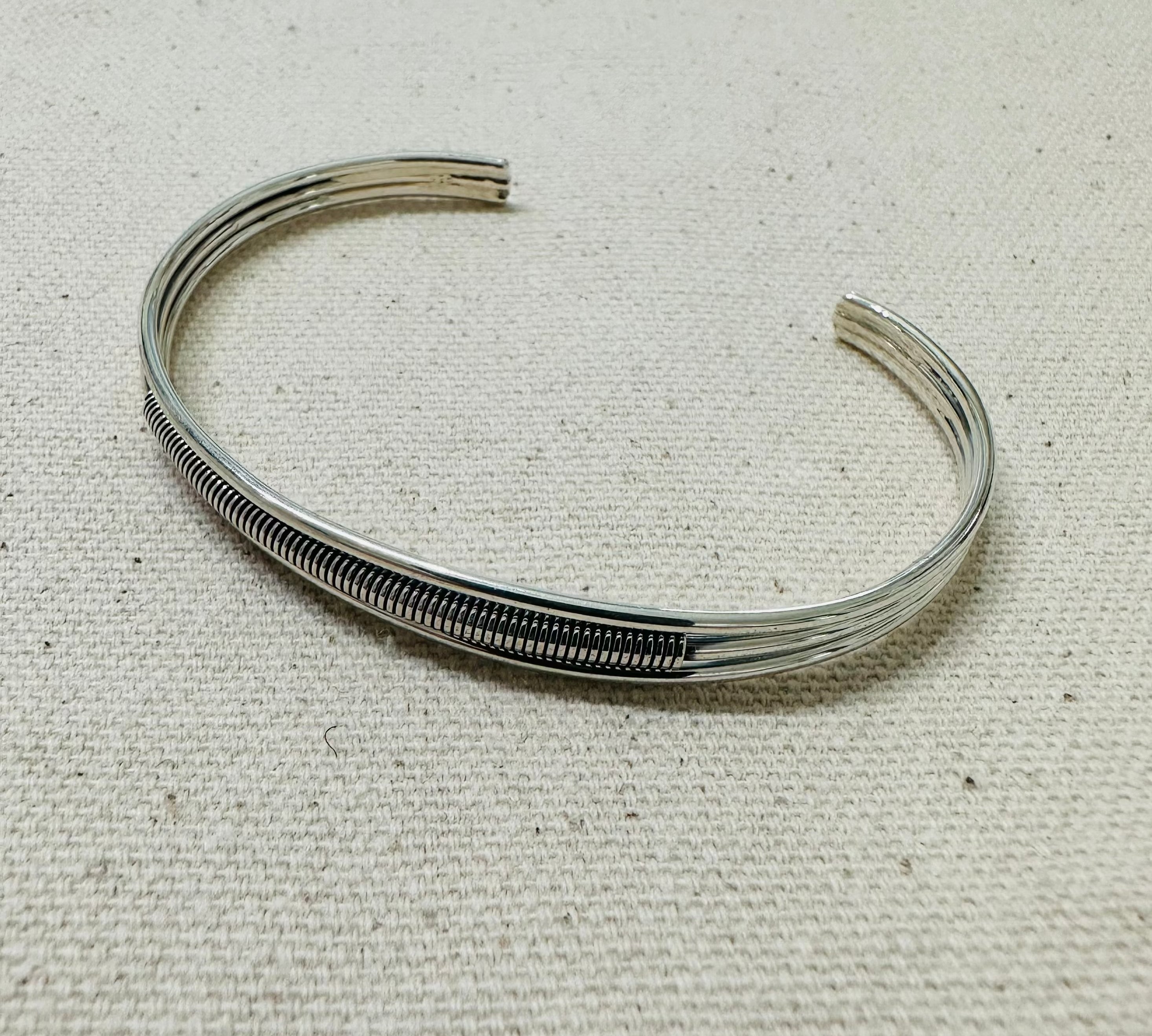 Farrah Sterling Silver Cuff Bangle