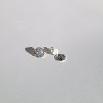 Caro 925 Sterling Silver Texture Dainty Trendy Jacket Earrings