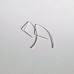 Clear Cut Chic Modern 925 Sterling Silver Earring