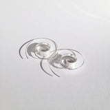 925 Sterling Silver Coil Modern Earrings