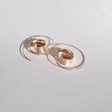 Rose Gold Modern Trendy Coil Earring