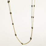 Costa Del Sol 18k Gold Dainty Beaded Teardrop Necklace