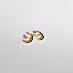 Costa 18K Gold Lobe Cuff Push Back Earrings
