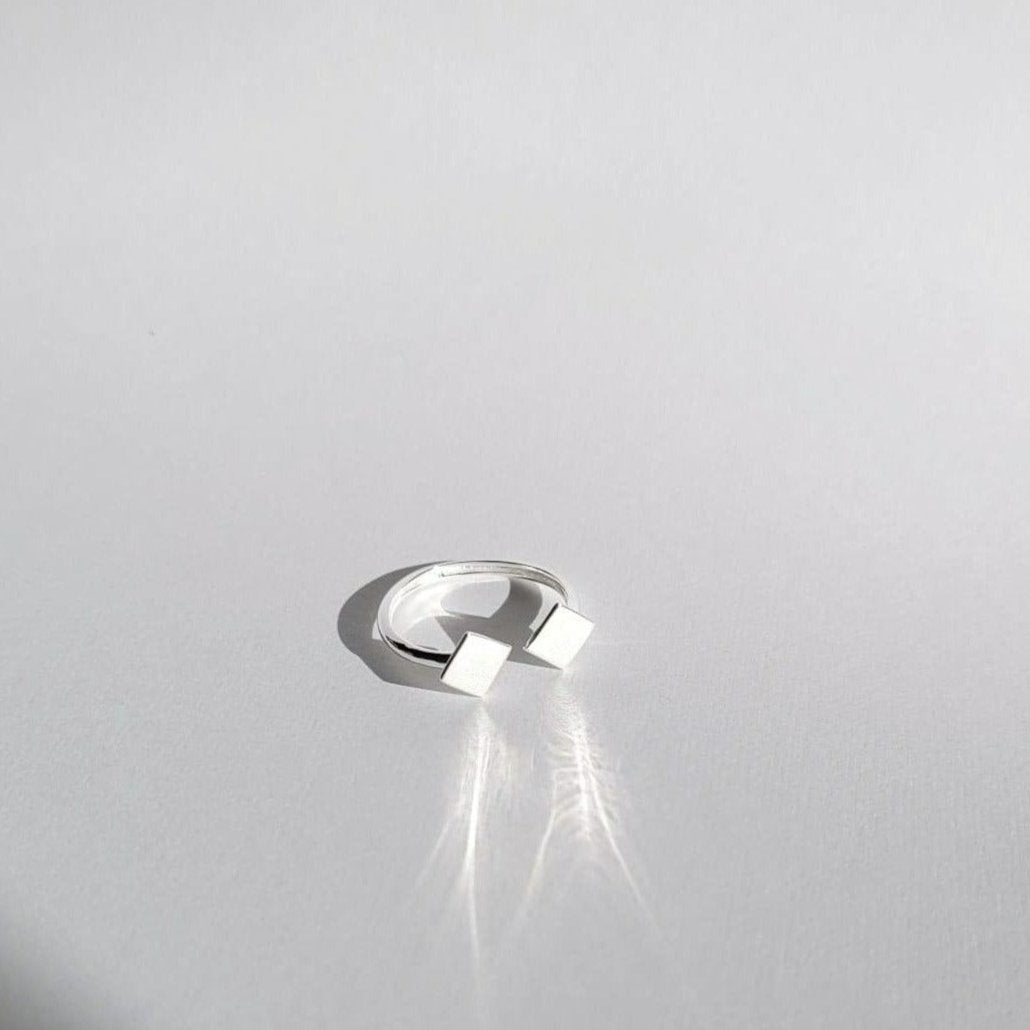 Covet 925 Sterling Silver Adjustable Dainty Ring