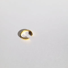 Dash 18k Gold Open Face Dainty Modern Ring