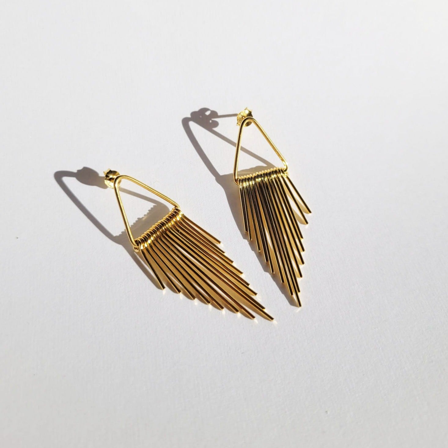 Disco 18k Gold Trendy Festive Modern Earrings