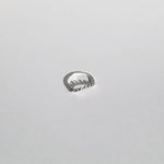Gatsby 925 Sterling Silver Curved Detailed Dainty Ring