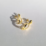 Harlow 18k Gold Geometric Cutout Statement Earrings