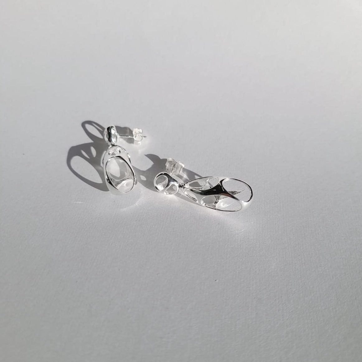 Harlow 925 Sterling Silver Geometric Statement Earrings