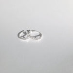 Indie 925 Sterling Silver Braided Twist Stud Push Back Earrings