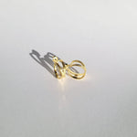 Kensington Huggie Cross Front Huggie Stud Earrings