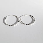 925 Sterling Silver Twist Hoop Earrings 
