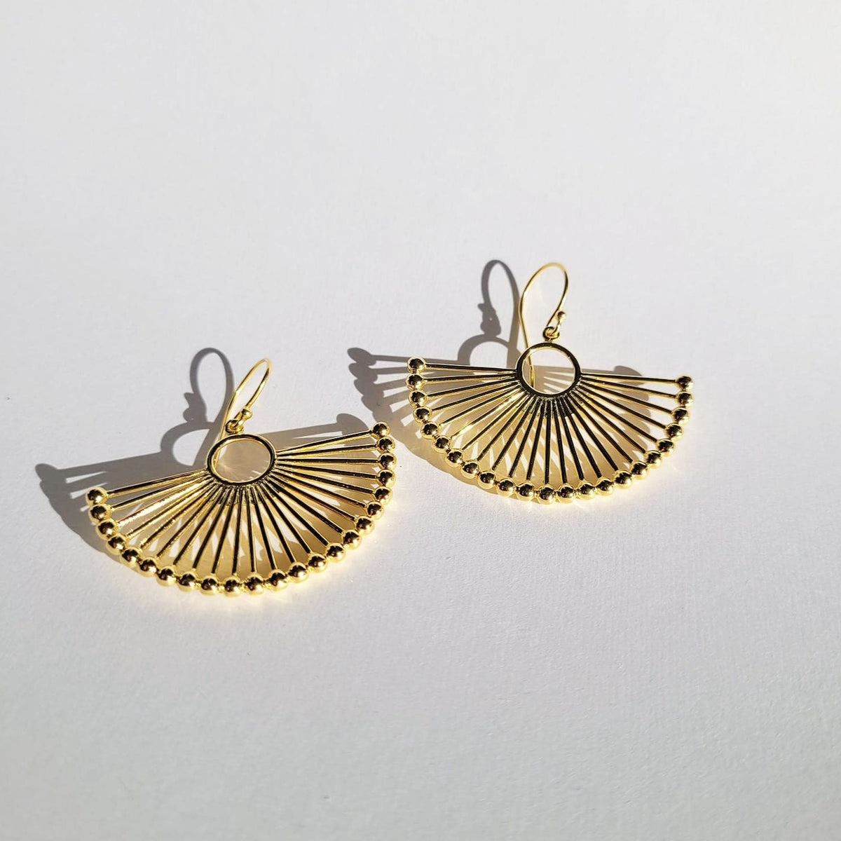 Mandarin 18k Gold Trendy Festive Earrings