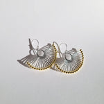 Mandarin Dual Tone Trendy Modern Earrings