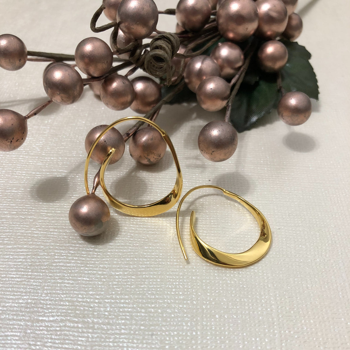 Parkside Curved Earrings The Silver Root