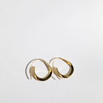 Parkside 18k Gold Curved Dangle Earring