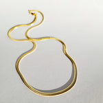 Saint_18k_Gold_SnakeChain_16inchNecklace