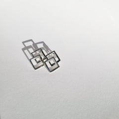 Soulmate 925 Sterling Silver Layered Pushback Earrings