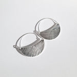 Tulum 925 Sterling Silver Brushed Modern Hoop Earrings