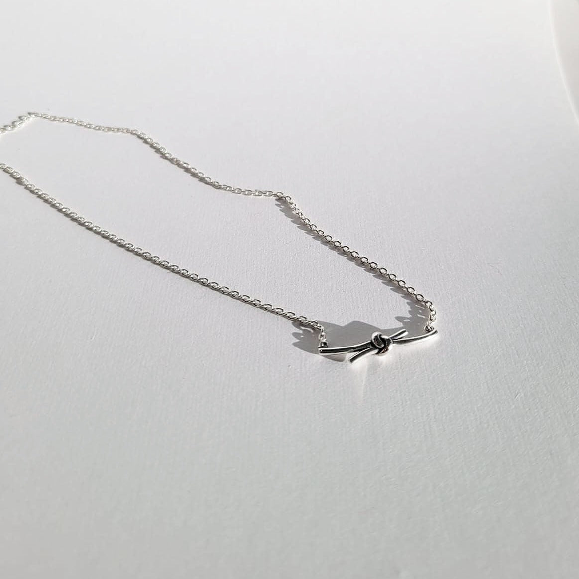 Unity Knot 925 Sterling Silver Necklace