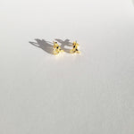 Vera Trinity Knot 18k Gold Stud Earrings