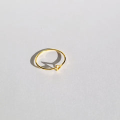 Yield 18k Gold Dainty Triangle Ring